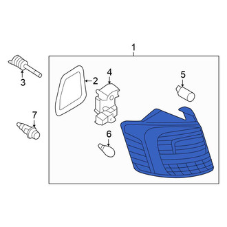 Volkswagen OE - Rear Right Outer Tail Light Assembly