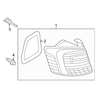 Volkswagen OE - Rear Lamps - Tail Lamps (Outer, With LED), (Sedan)