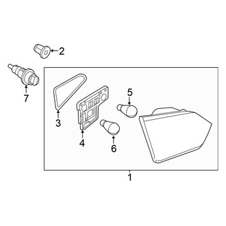 Volkswagen OE - Rear Lamps - Tail Lamps (Inner), (Sedan)