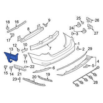 Volkswagen OE - Rear Left Bumper Guide