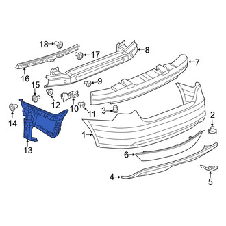 Volkswagen OE - Rear Right Bumper Guide