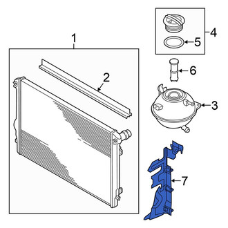 Volkswagen OE - Right Radiator Support Baffle