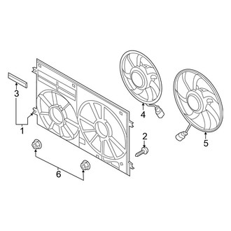 Volkswagen OE - Cooling Fan (SE Sport / SEL / Sport)
