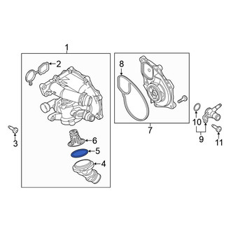 Volkswagen OE - Engine Coolant Thermostat Housing Seal