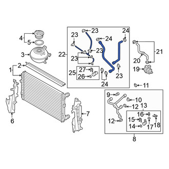Volkswagen OE - Lower Radiator Coolant Hose