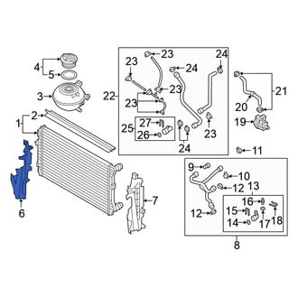 Volkswagen OE - Right Radiator Support Baffle