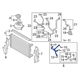 Volkswagen OE - Lower Radiator Coolant Hose