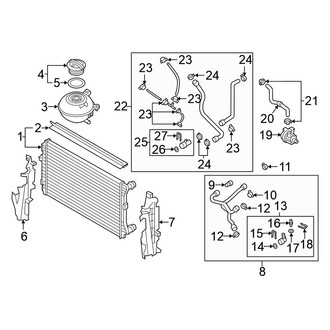 Volkswagen OE - Cooling - Radiator & Components (Engine Cooling)