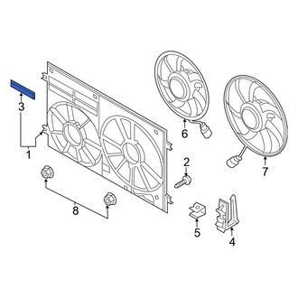 Volkswagen OE - Radiator Shutter Assembly