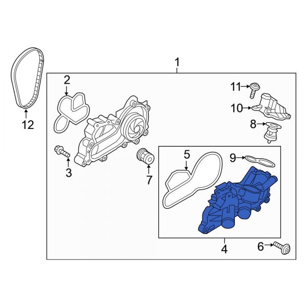 Engine Coolant Thermostat Housing