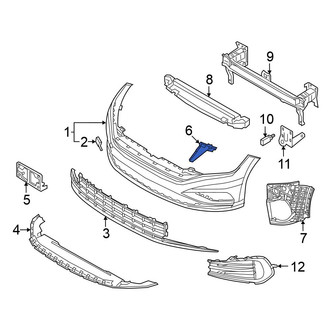 Volkswagen OE - Front Left Bumper Cover Bracket