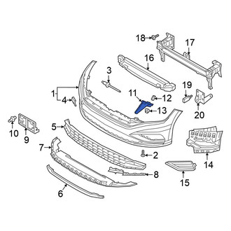 Volkswagen OE - Left Bumper Cover Bracket