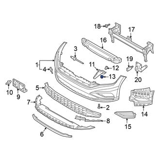 Volkswagen OE - Bumper Guide Nut