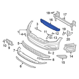 Volkswagen OE - Front Bumper Impact Absorber