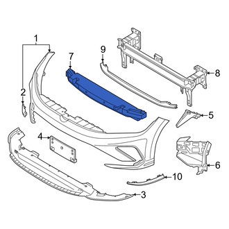 Volkswagen OE - Front Bumper Impact Absorber