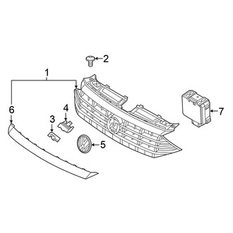 Volkswagen OE - Front Bumper & Grille - Grille & Components