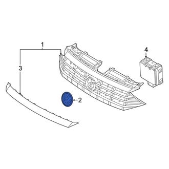 Volkswagen OE - Front Grille Emblem