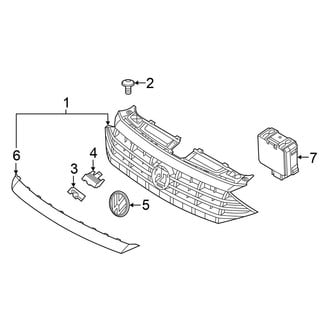 Volkswagen OE - Front Bumper & Grille - Grille & Components (GLI Autobahn / GLI S)