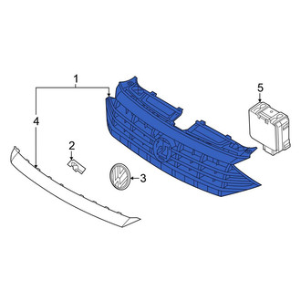 Volkswagen OE - Front Upper Grille