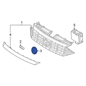 Volkswagen OE - Front Grille Emblem