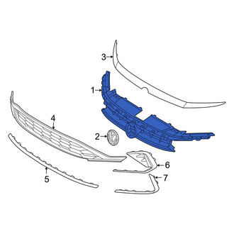 Volkswagen OE - Front Upper Grille