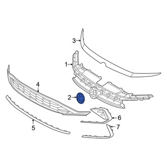 Volkswagen OE - Front Grille Emblem