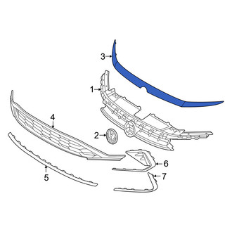 Volkswagen OE - Front Upper Grille Molding