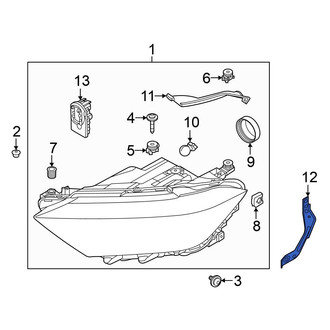 Volkswagen OE - Left Headlight Bracket