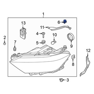Volkswagen OE - Upper Headlight Bushing