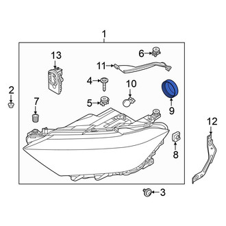 Volkswagen OE - Front Headlight Bulb Cap