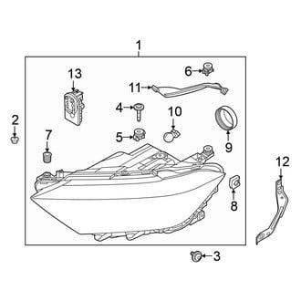 Volkswagen OE - Front Lamps - Headlamp Components