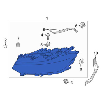 Volkswagen OE - Front Left Headlight Assembly