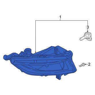 Volkswagen OE - Front Right Fog Light