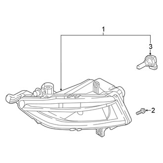 Volkswagen OE - Front Lamps - Fog Lamps (R-Line / SEL Premium)