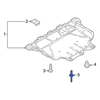 Volkswagen OE - Radiator Support Splash Shield Rivet