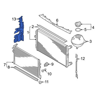 Volkswagen OE - Right Radiator Support Air Duct