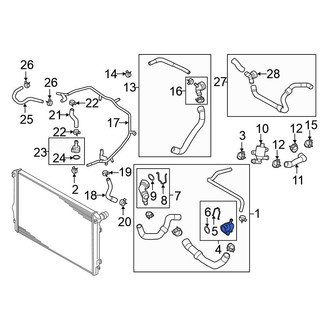 Volkswagen OE - Radiator Coolant Hose Adapter