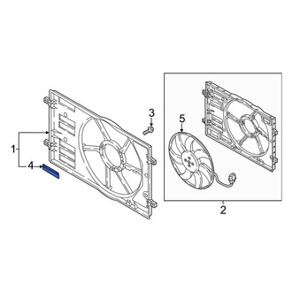Volkswagen OE - Front Radiator Shutter Assembly