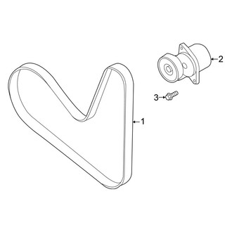 Volkswagen OE - Cooling - Belts & Pulleys (S / SE / SEL / Sport)