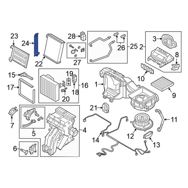 HVAC Heater Core Case Cover