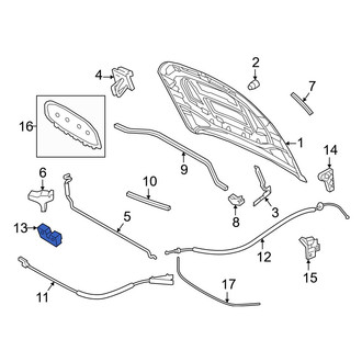 Volkswagen OE - Front Hood Latch