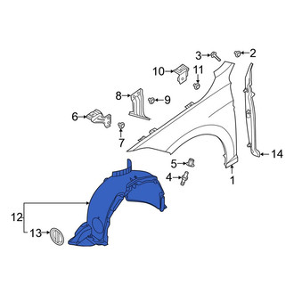 Volkswagen OE - Front Left Fender Splash Shield