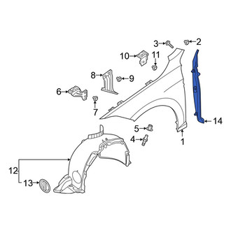 Volkswagen OE - Front Left Fender Insulator
