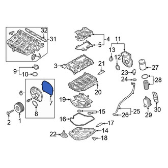 Volkswagen OE - Engine Timing Cover Gasket