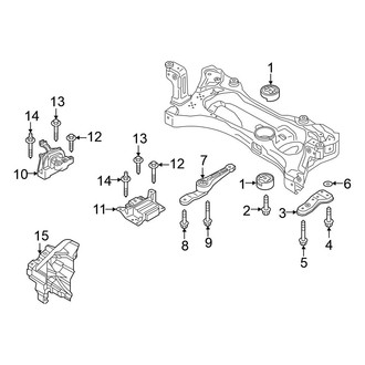 Volkswagen OE - Engine / Transaxle - Engine & Transmission Mounting (1.5L Automatic Tr)