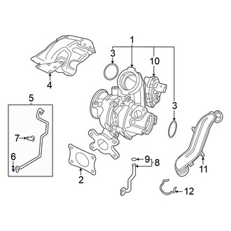 Volkswagen OE - Turbocharger Oil Line O-Ring