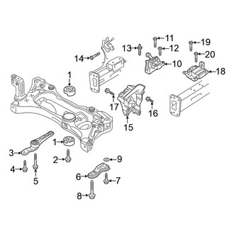 Volkswagen OE - Engine / Transaxle - Engine & Transmission Mounting (R-Line / S / SE / SEL / SEL Premium Automatic Tr)
