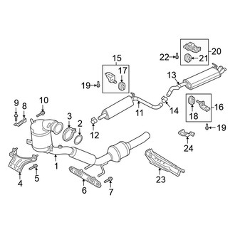 Volkswagen OE - Exhaust System - Exhaust Components