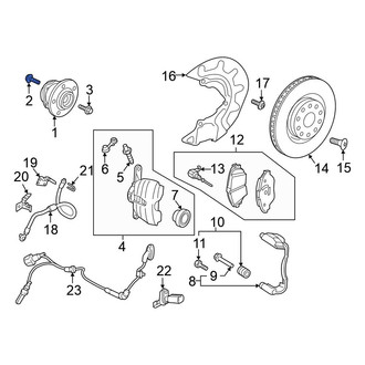 Volkswagen OE - Axle Hub Mounting Bolt