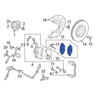 Volkswagen OE - Front Disc Brake Pad Set